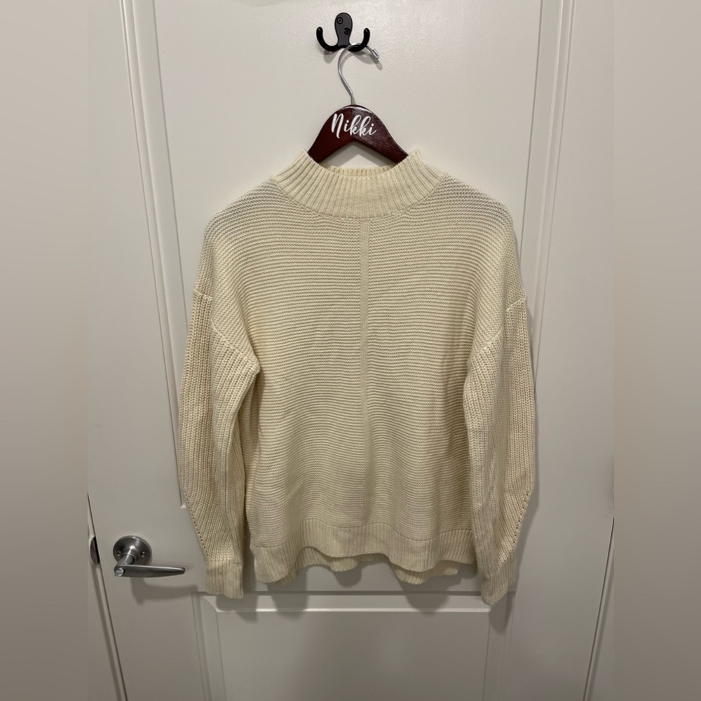 Cream Amazon Turtle Neck Sweater